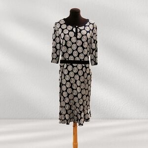 Tory Burch Kayla Medallion Print Silk Sheath Dress Size Large